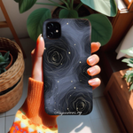 Black Floral Phone Covers