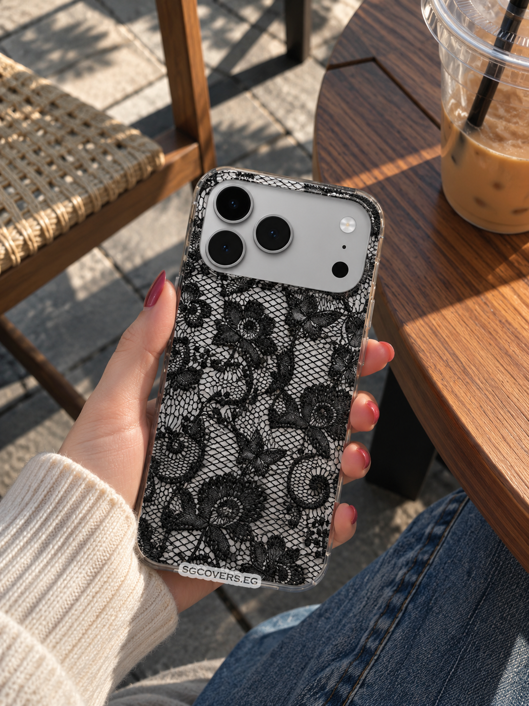 Lace Transparent Phone Cover
