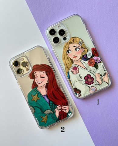 Cute Girl Transparent Phone Cover