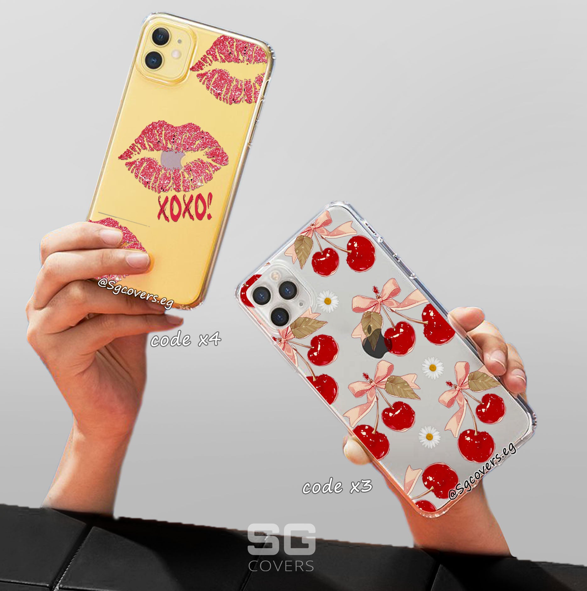 Kiss&Words Transparent Phone Covers