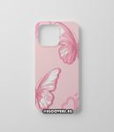 Pink Butterfly Phone Cover