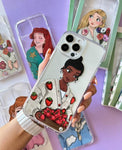 Cute Girl Transparent Phone Cover
