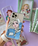 Cute Girl Transparent Phone Cover