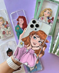 Cute Girl Transparent Phone Cover