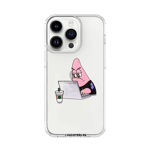 Angry Worker Transparent Phone Cover