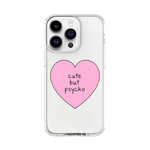 Cute But Psycho Transparent Phone Cover