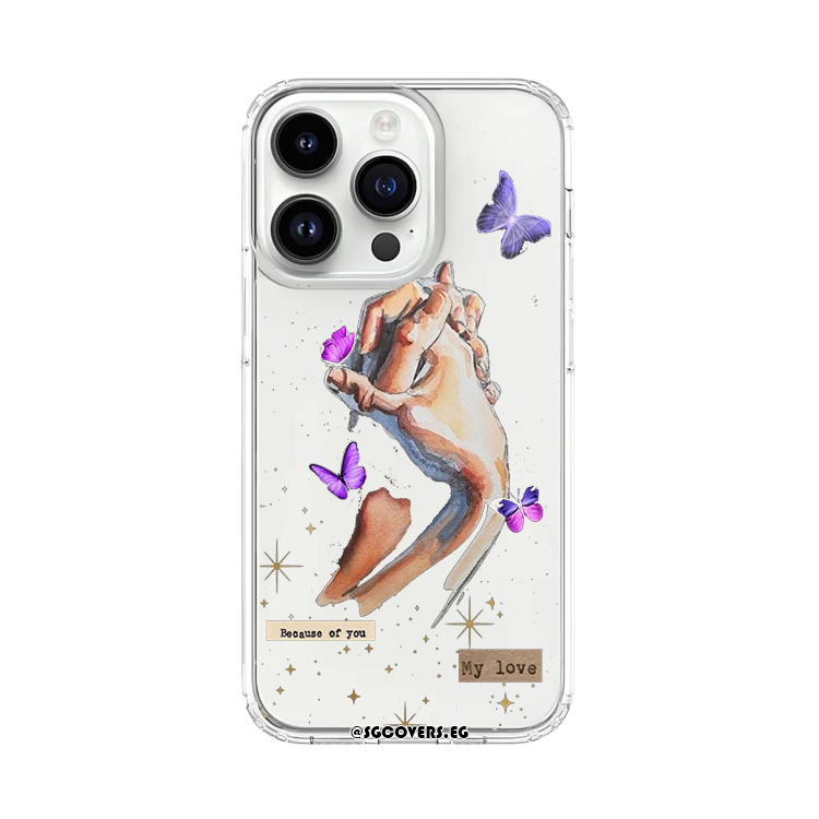 Art Hands Transparent Phone Cover