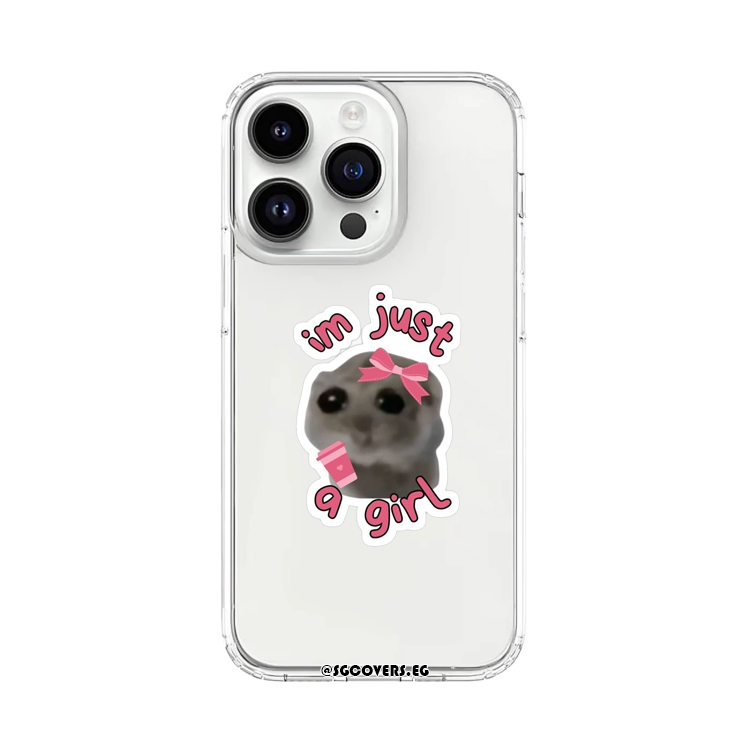 i am just girl Transparent Phone Cover