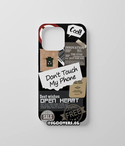 Don't touch my phone Phone Cover