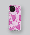 Pinky Hearts Phone Cover