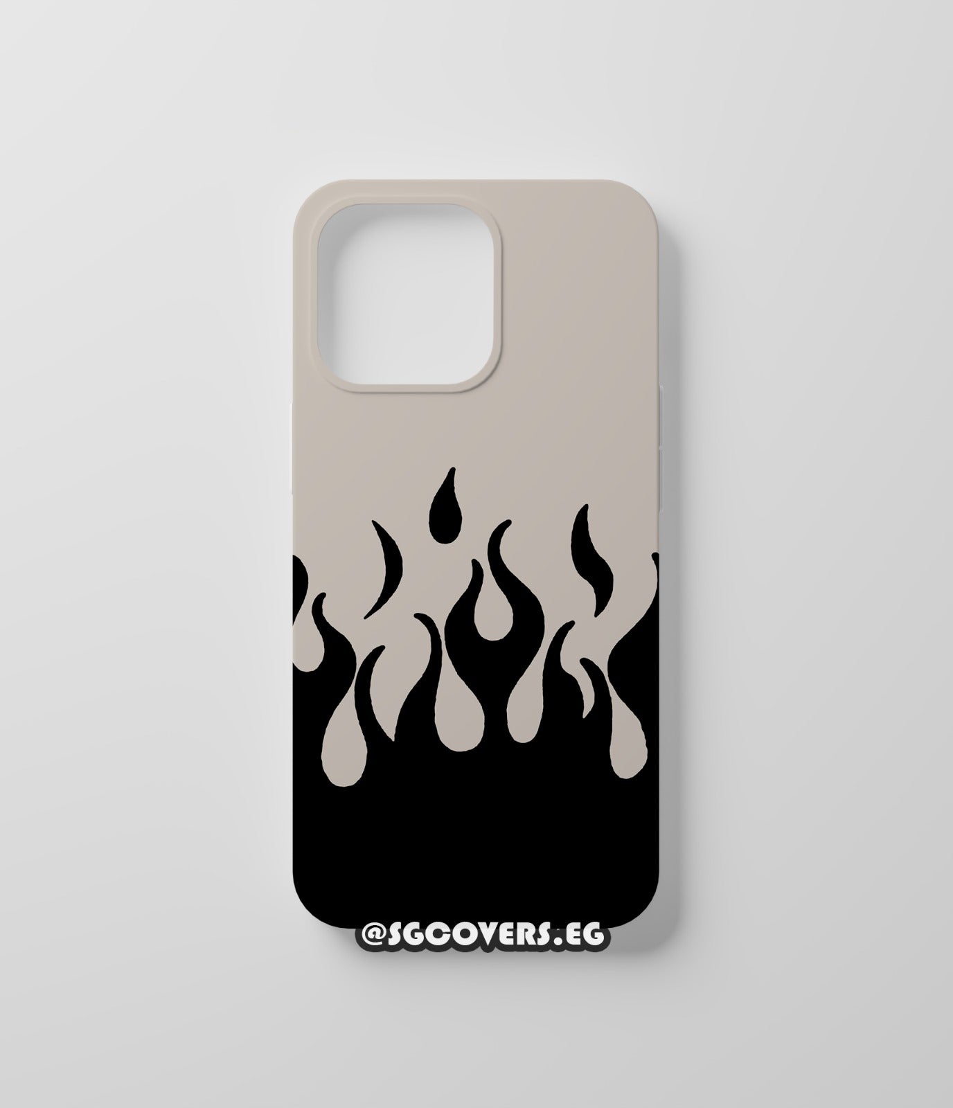 Black Flames Phone Cover