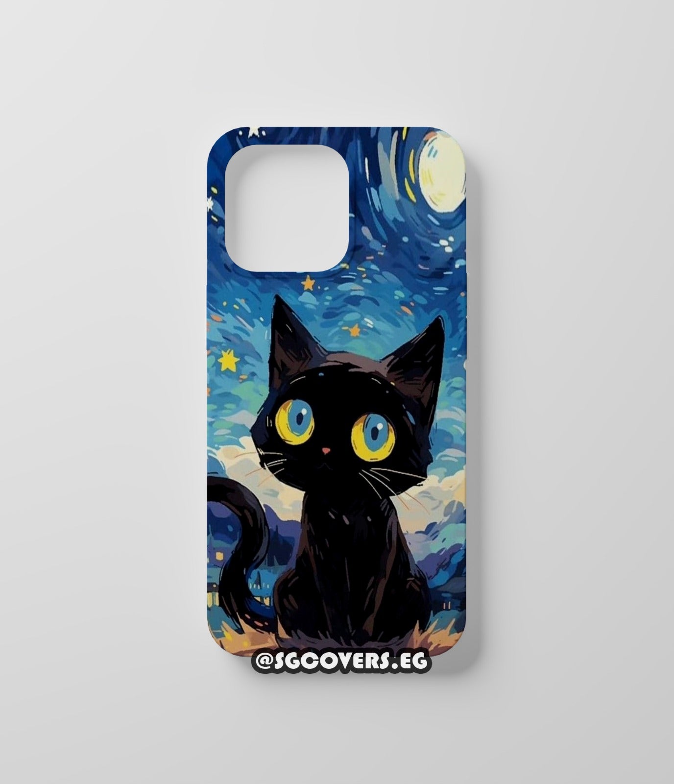 Art BlackCat Vangogh Phone Cover
