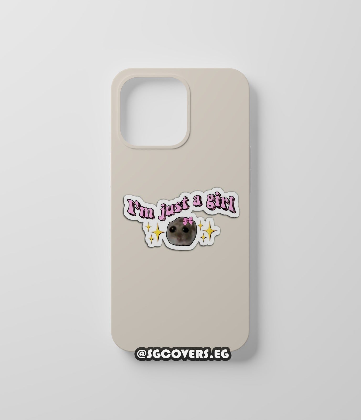 I'm just a Girl Art Phone Cover