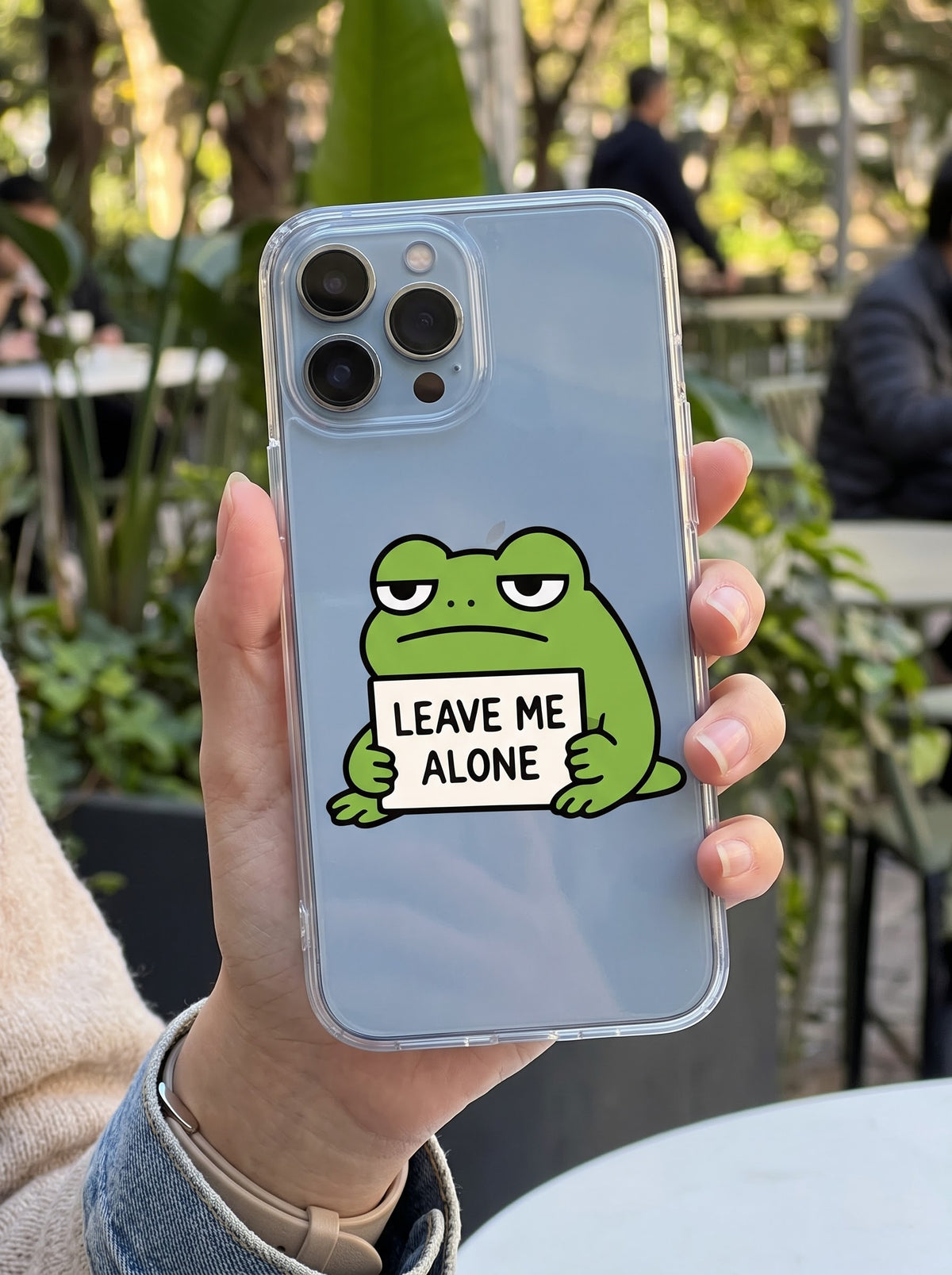 Leave Me Alone Transparent Phone Cover