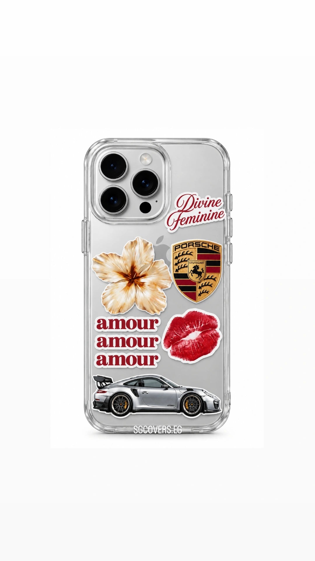 Amour Transparent Phone Cover
