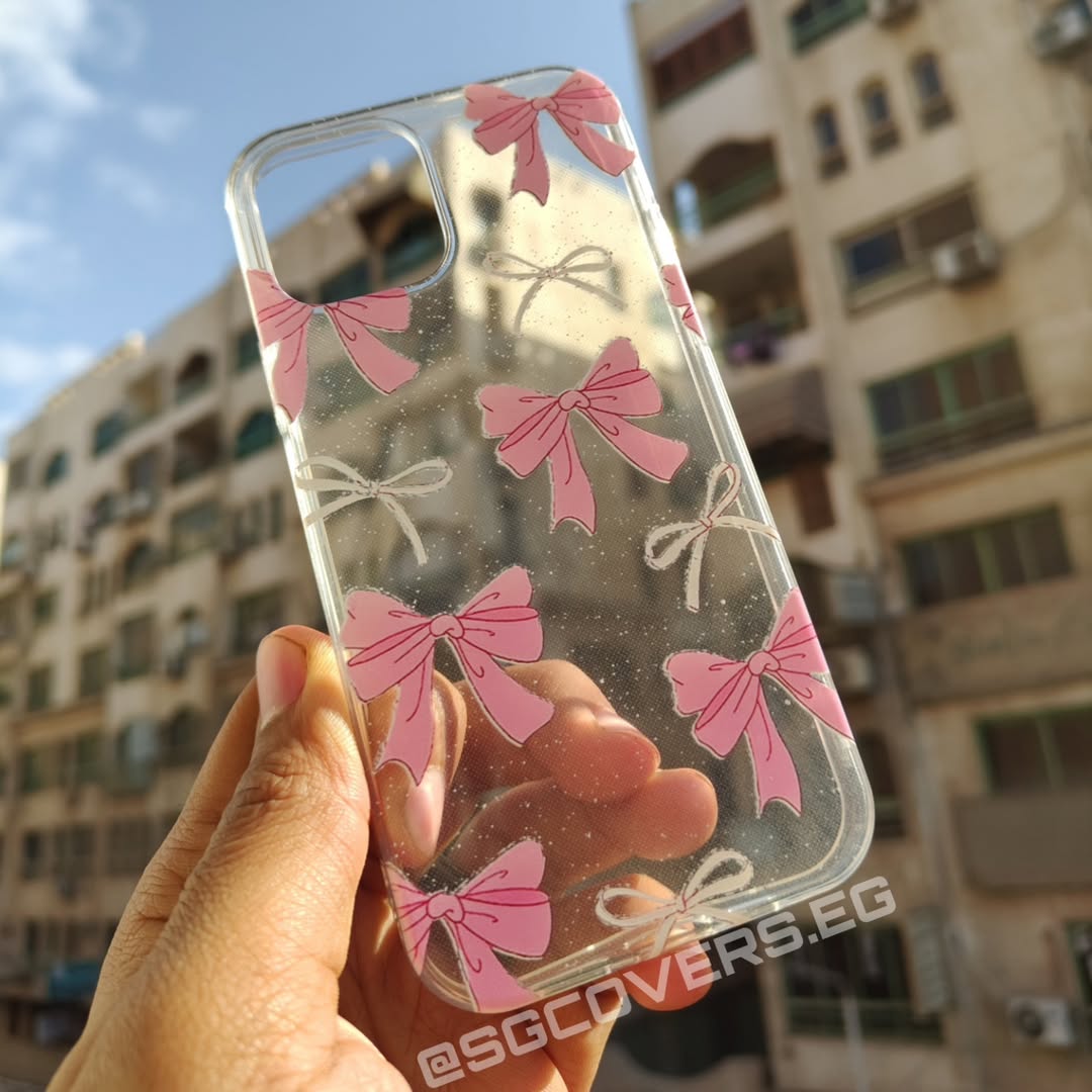 Transparent Bow Phone Cover