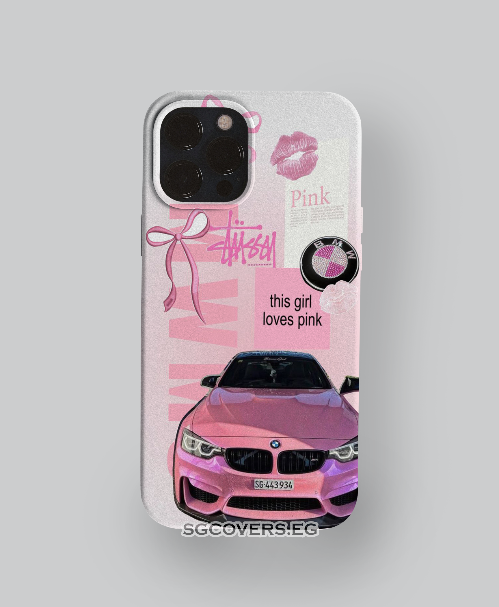 Pink Bmw Phone Cover