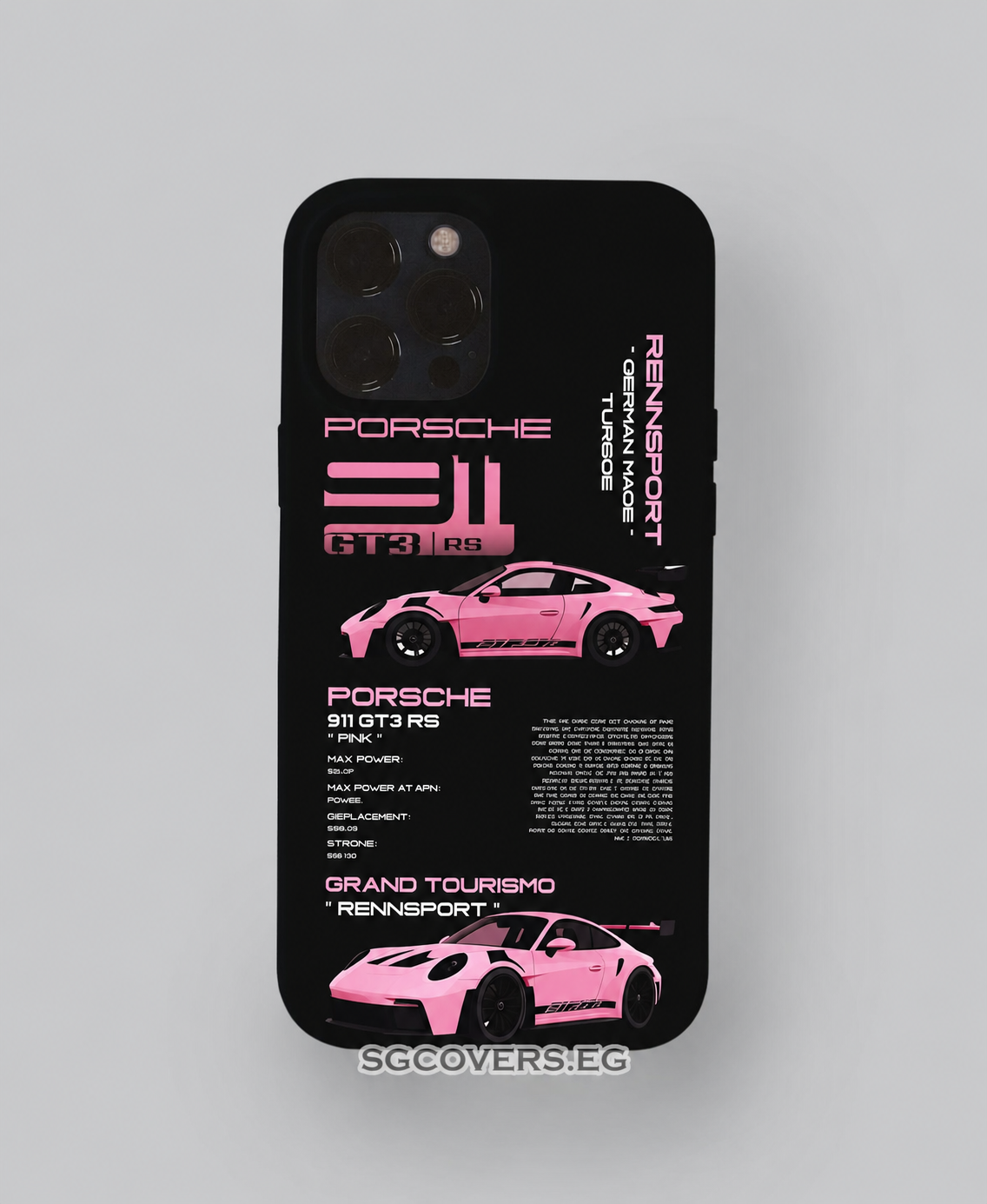 Pink Porsche Phone Cover