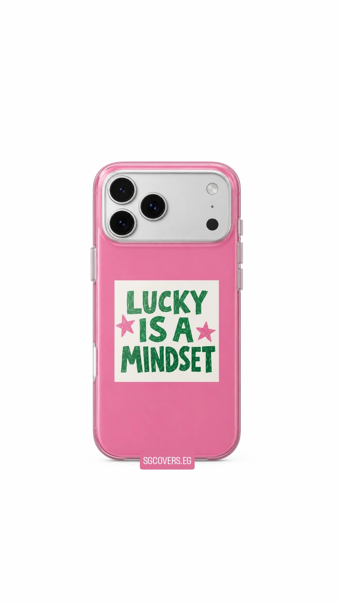 Lucky is A Mindset Pattern Phone Cover