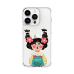 Cute Girl Transparent Phone Cover