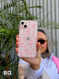 Pink Bow Transparent Phone Cover