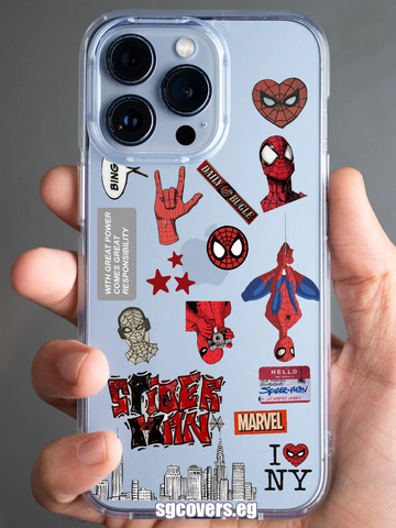 Spiderman Transparent Phone Cover