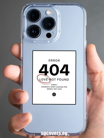 Error 404 Transparent Phone Cover