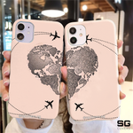 Travel Hearts Couples Phone Covers