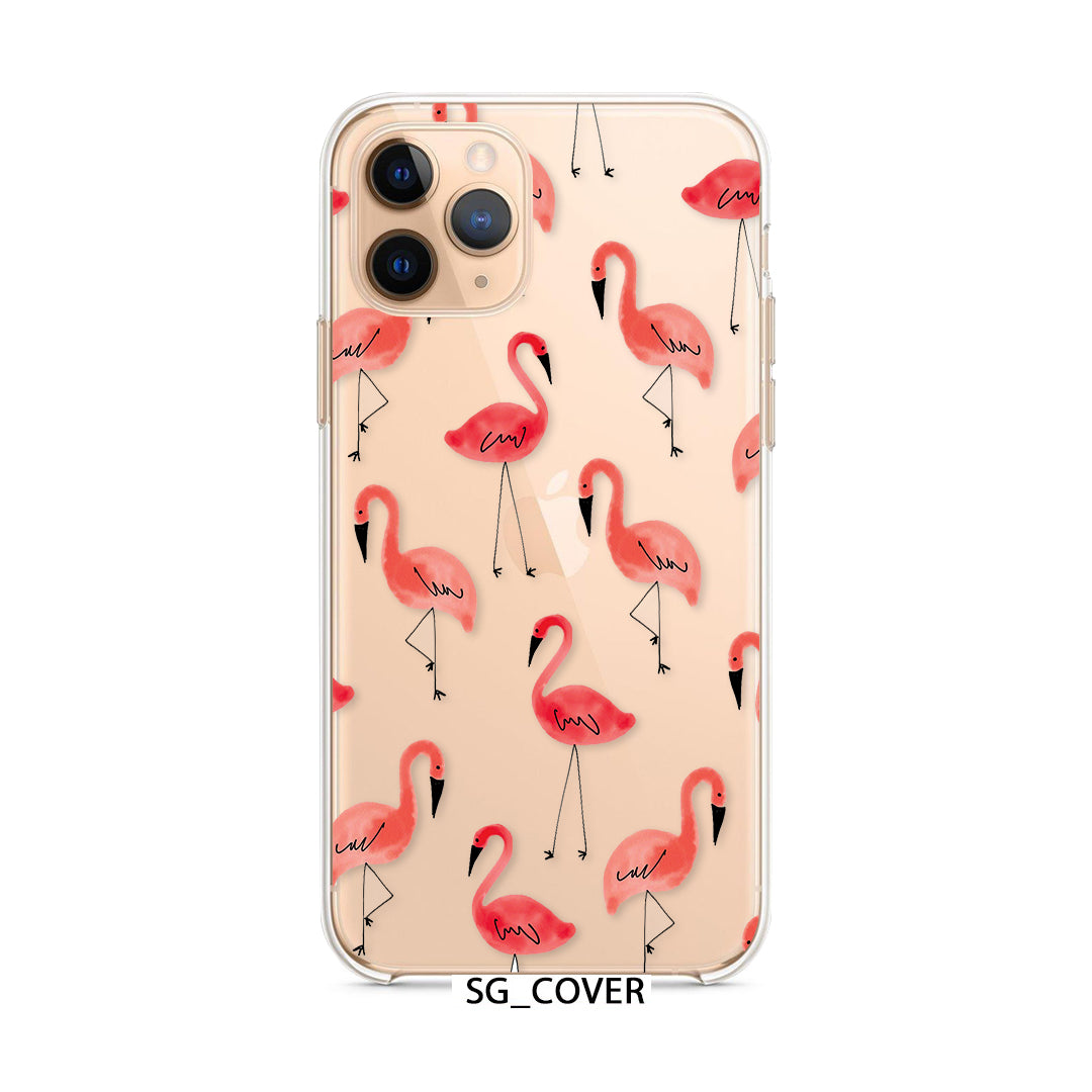 Flamingo Clear Phone Cover