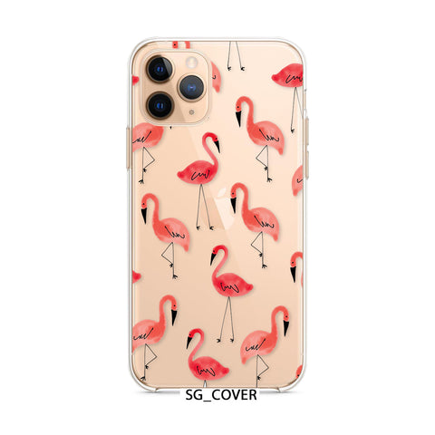 Flamingo Clear Phone Cover