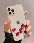 Red flory Phone Cover