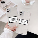 words Clear Phone Covers