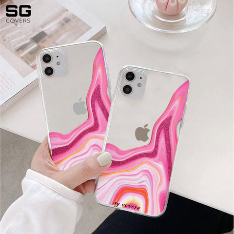 Marble Clear Phone Cover