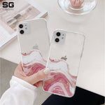 Marble Clear Phone Cover