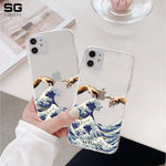 Hand Waves Clear Phone Cover