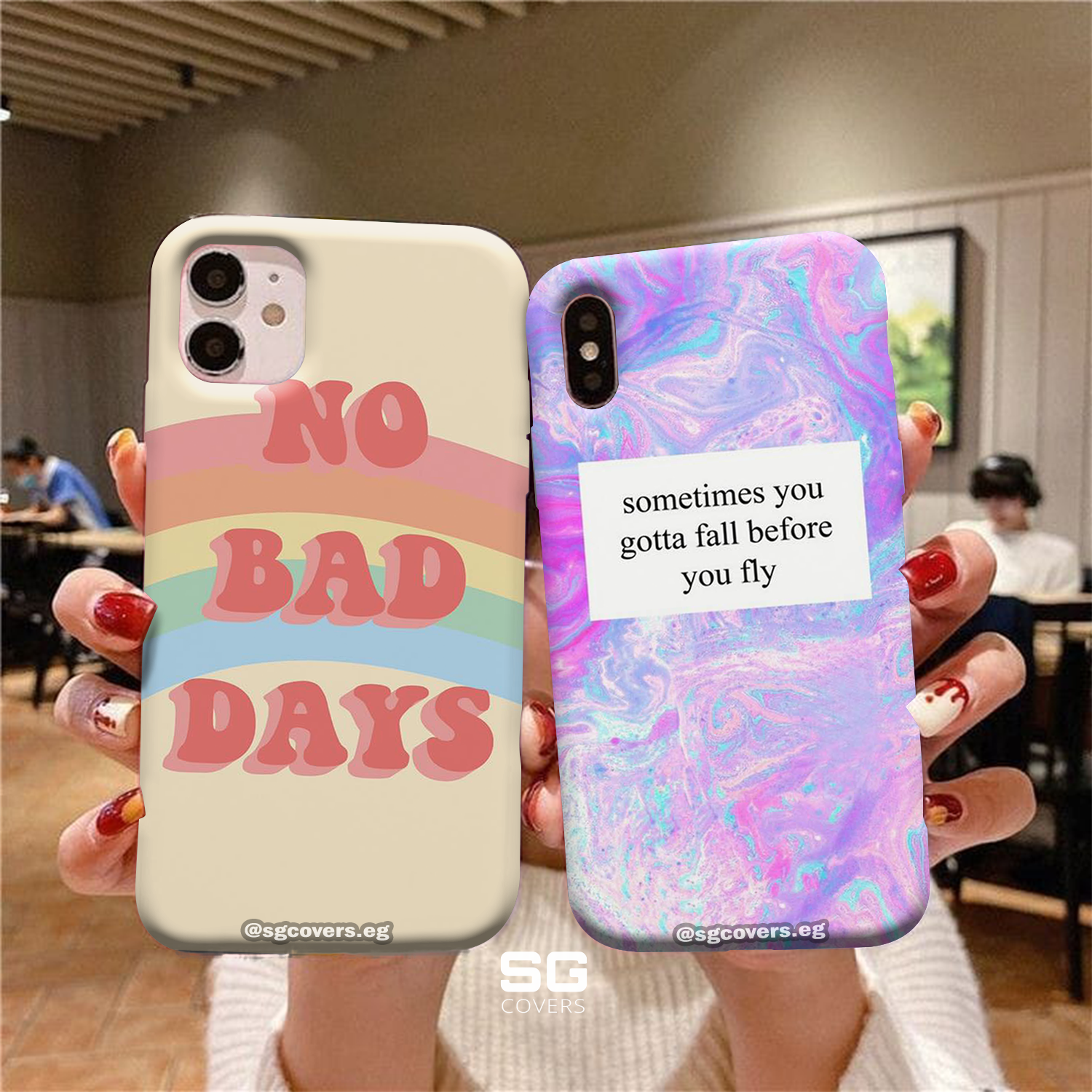 Motivation & No bad vibes Phone Covers