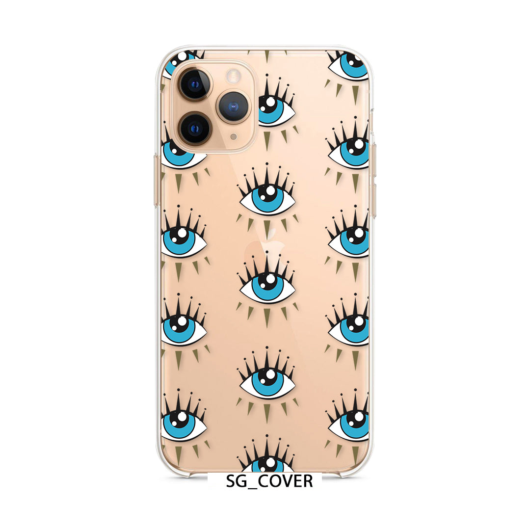 Evil Eyes Clear Phone Cover