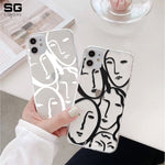 Abstract Clear Phone Cover