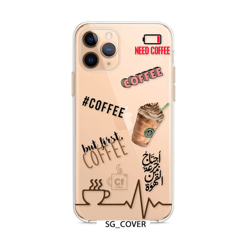 Coffe Lovers Clear Phone Cover