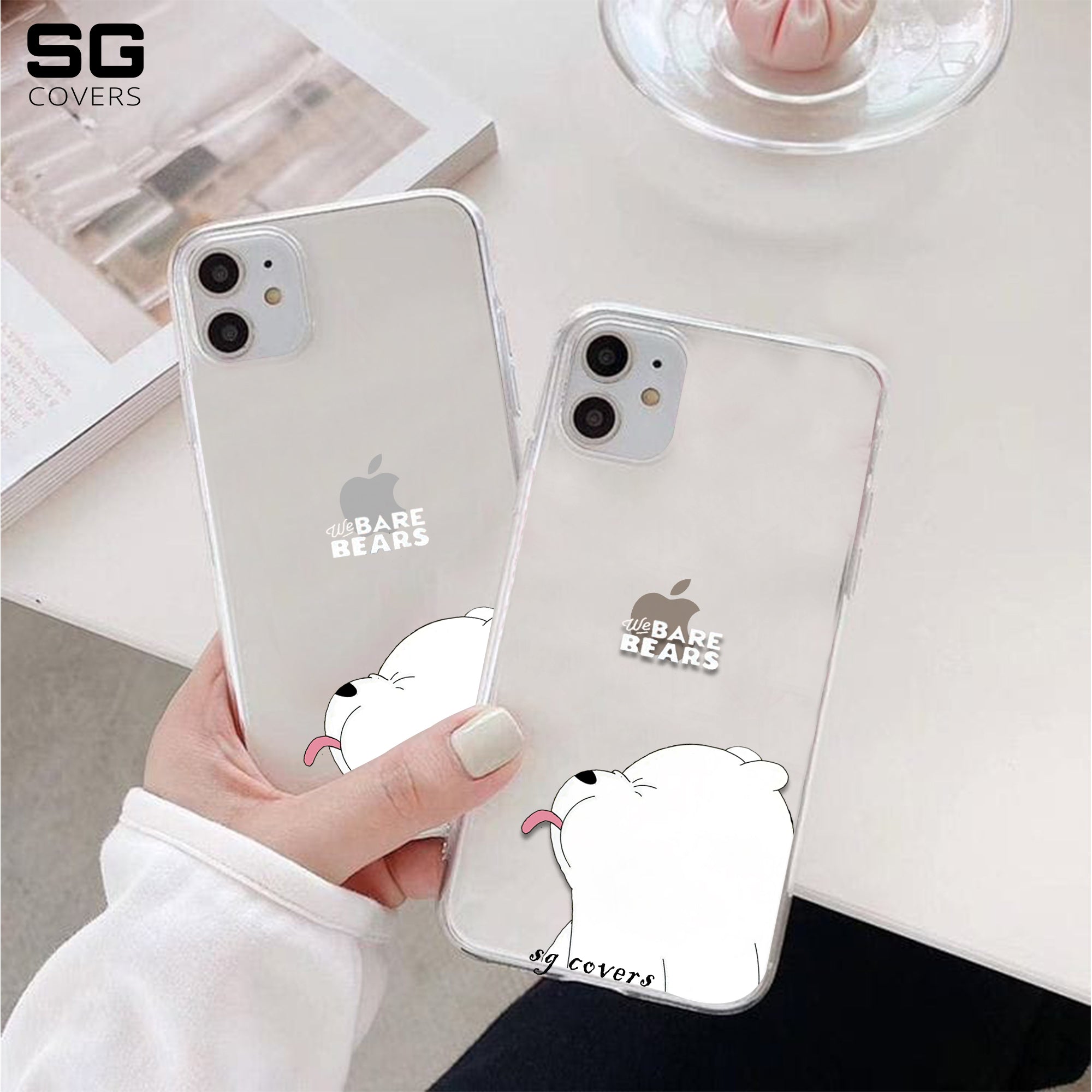 Bare Bears Clear Phone Cover
