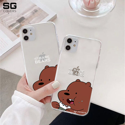 Bare Bears Clear Phone Cover