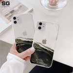 Marble Clear Phone Cover