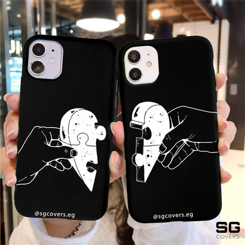 Heart Parts Couples Phone Covers