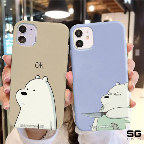 Bare Bears Couples Phone Covers