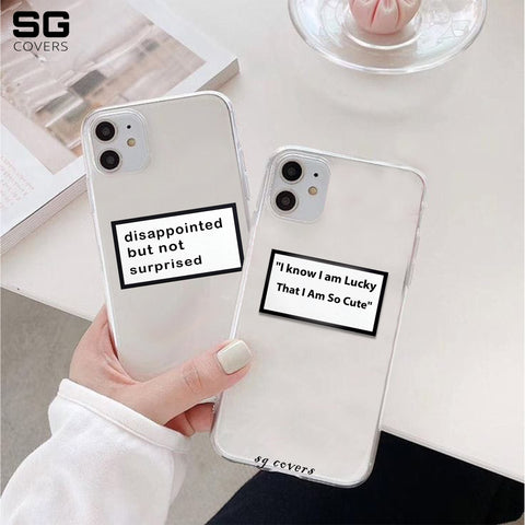 Words Clear Phone Covers